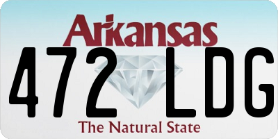 AR license plate 472LDG