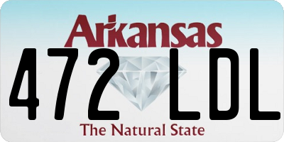 AR license plate 472LDL