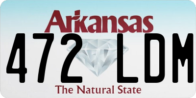 AR license plate 472LDM
