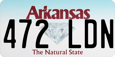 AR license plate 472LDN