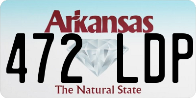 AR license plate 472LDP