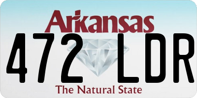 AR license plate 472LDR