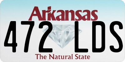 AR license plate 472LDS