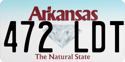 AR license plate 472LDT