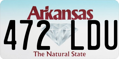 AR license plate 472LDU