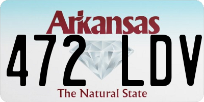 AR license plate 472LDV