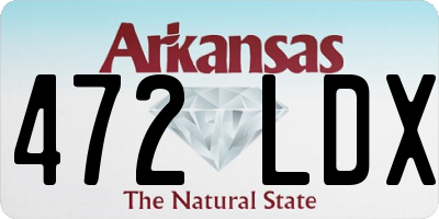 AR license plate 472LDX