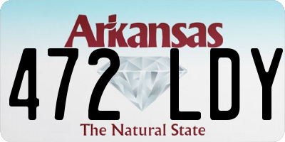 AR license plate 472LDY
