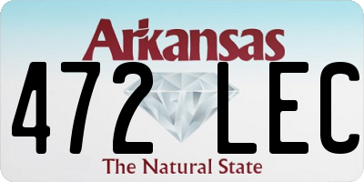 AR license plate 472LEC