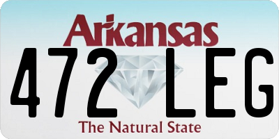 AR license plate 472LEG