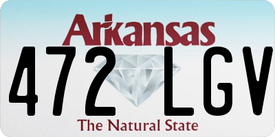 AR license plate 472LGV