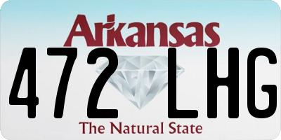 AR license plate 472LHG
