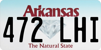 AR license plate 472LHI