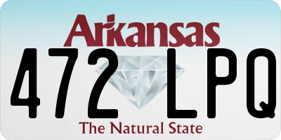 AR license plate 472LPQ