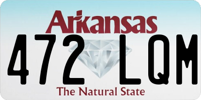 AR license plate 472LQM