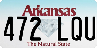 AR license plate 472LQU