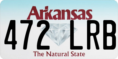 AR license plate 472LRB