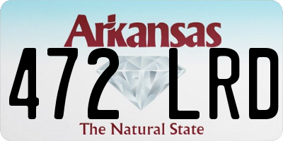 AR license plate 472LRD