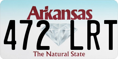AR license plate 472LRT