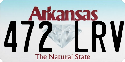 AR license plate 472LRV