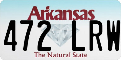 AR license plate 472LRW