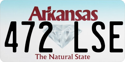 AR license plate 472LSE