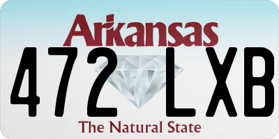 AR license plate 472LXB