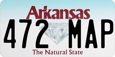 AR license plate 472MAP