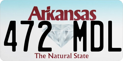 AR license plate 472MDL