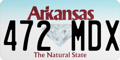 AR license plate 472MDX