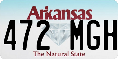 AR license plate 472MGH