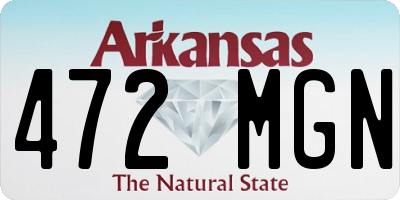 AR license plate 472MGN