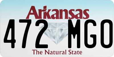 AR license plate 472MGO