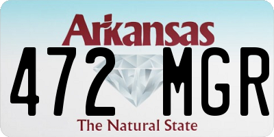AR license plate 472MGR