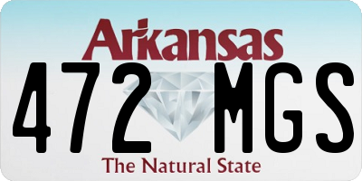 AR license plate 472MGS