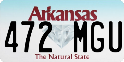 AR license plate 472MGU