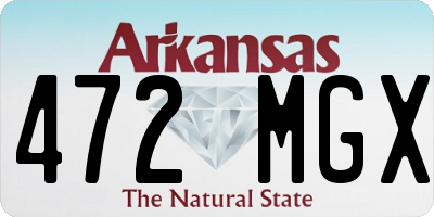 AR license plate 472MGX