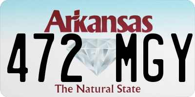 AR license plate 472MGY
