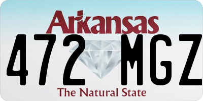 AR license plate 472MGZ