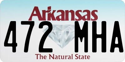 AR license plate 472MHA