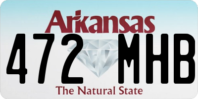 AR license plate 472MHB