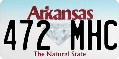 AR license plate 472MHC