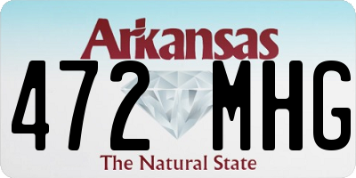 AR license plate 472MHG