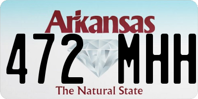 AR license plate 472MHH