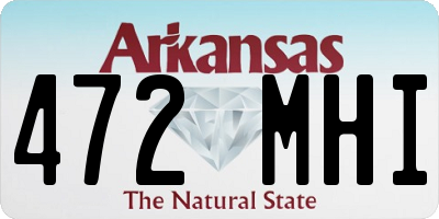 AR license plate 472MHI