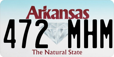 AR license plate 472MHM