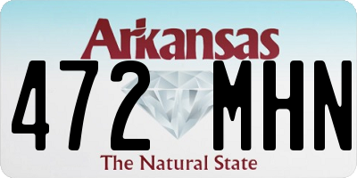 AR license plate 472MHN