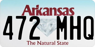 AR license plate 472MHQ