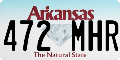 AR license plate 472MHR