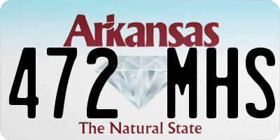 AR license plate 472MHS